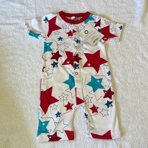 Vibrant short sleeve onesie